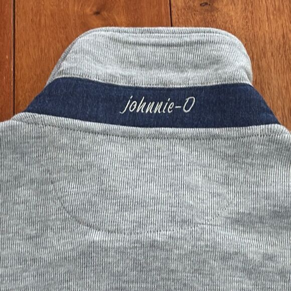 NWT Johnnie-O Tudor Knit Sweater Jacket Gray Size XL - Picture 7 of 14